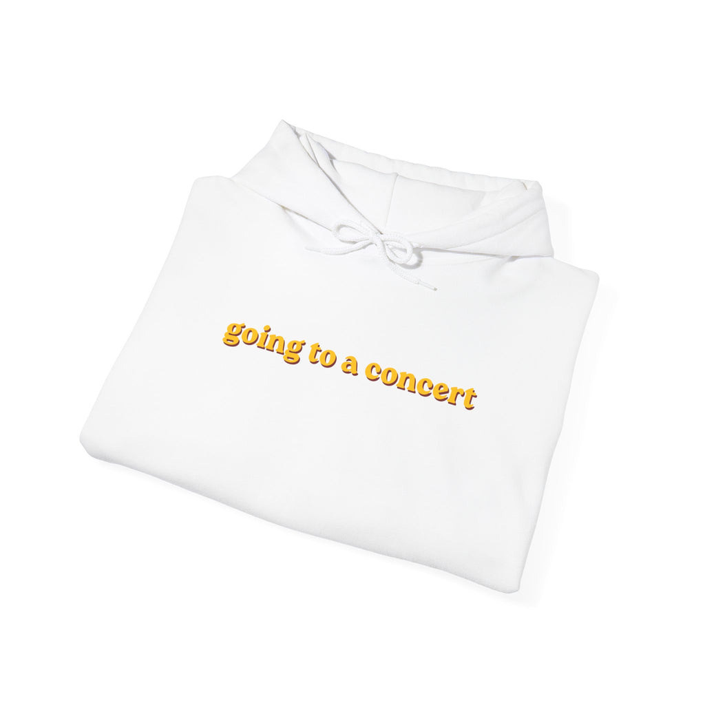 Hoodie — "going to a concert" Minimalist Music Lover Pullover