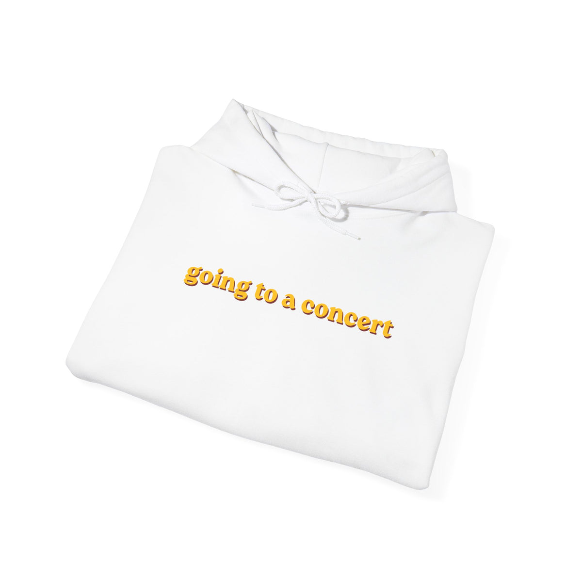 Hoodie — "going to a concert" Minimalist Music Lover Pullover