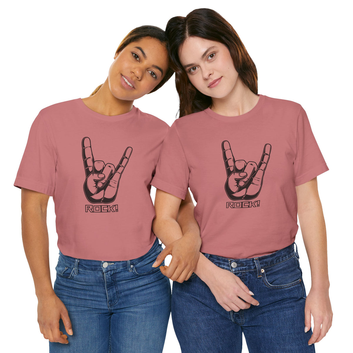 Rock Hand Graphic Tee – "Rock!" Band Concert T-Shirt