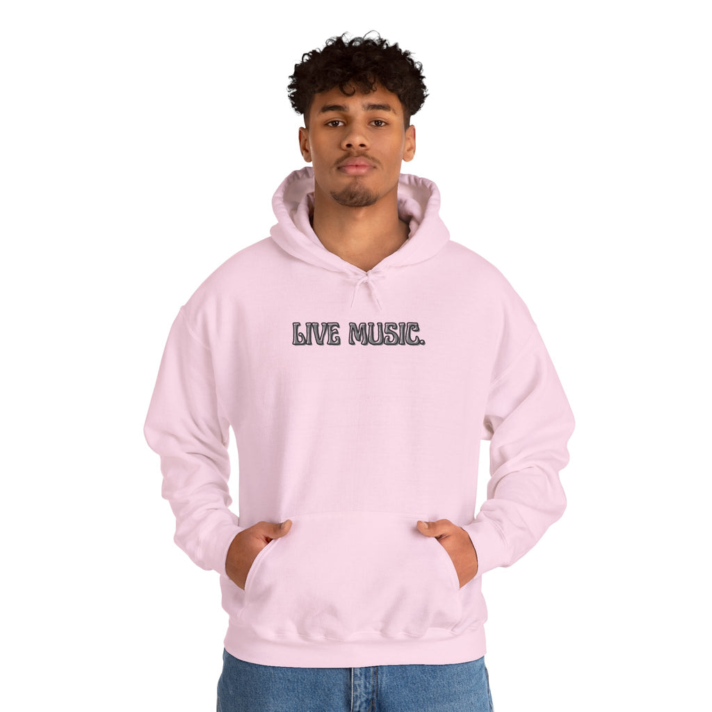 Live Music Hoodie — Vintage Band Tour Style Pullover for Music Lovers