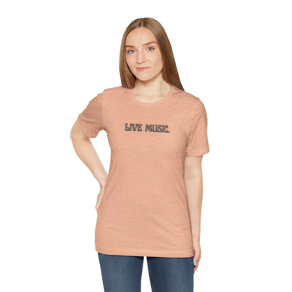 Live Music T-Shirt — Minimalist Concert Tee