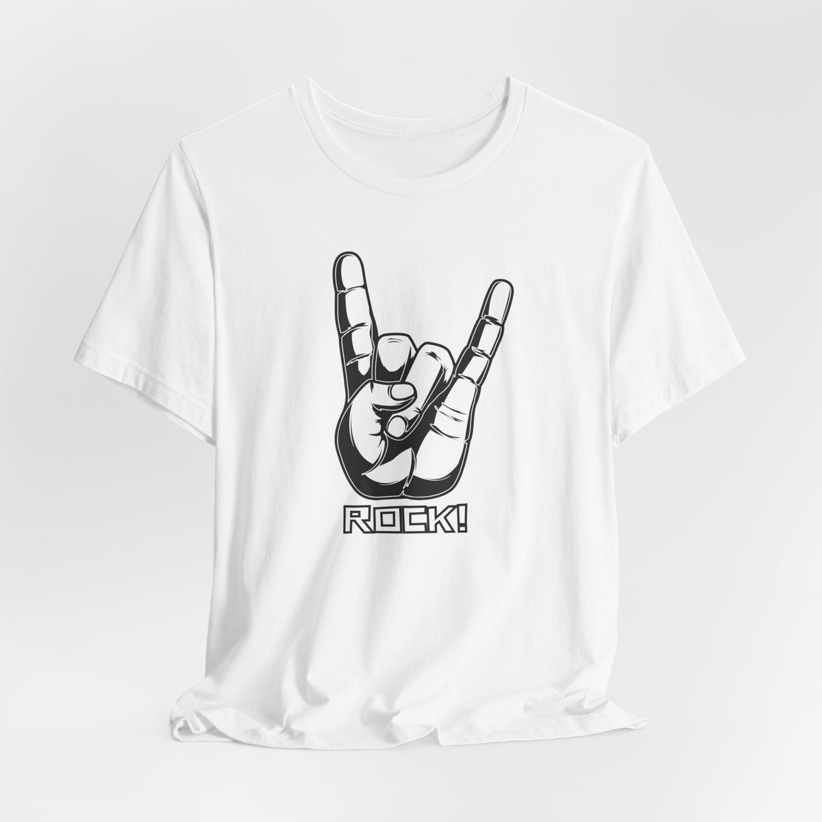 Rock Hand Graphic Tee – "Rock!" Band Concert T-Shirt