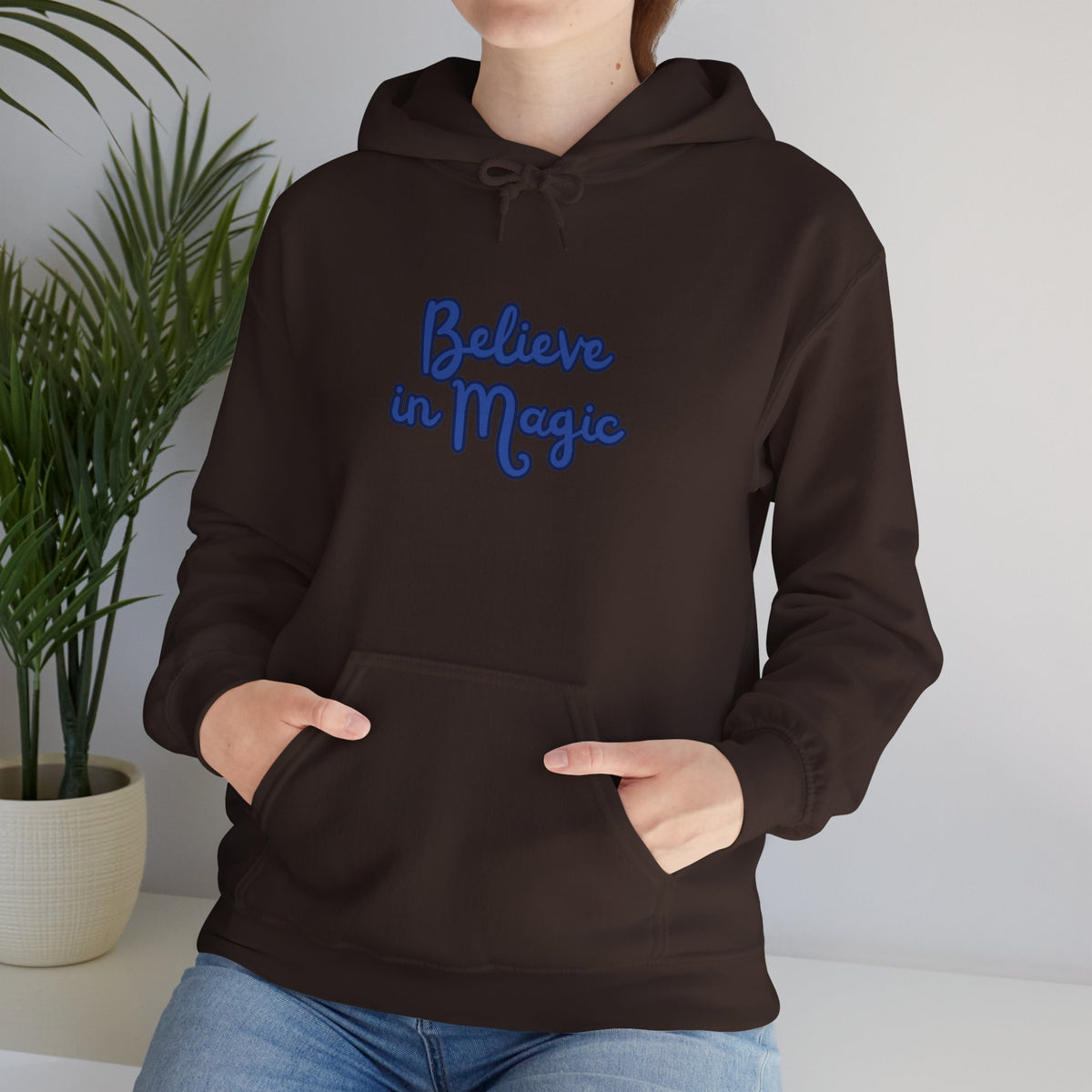 Believe in Magic Hoodie — Handwritten Script Comfort Pullover