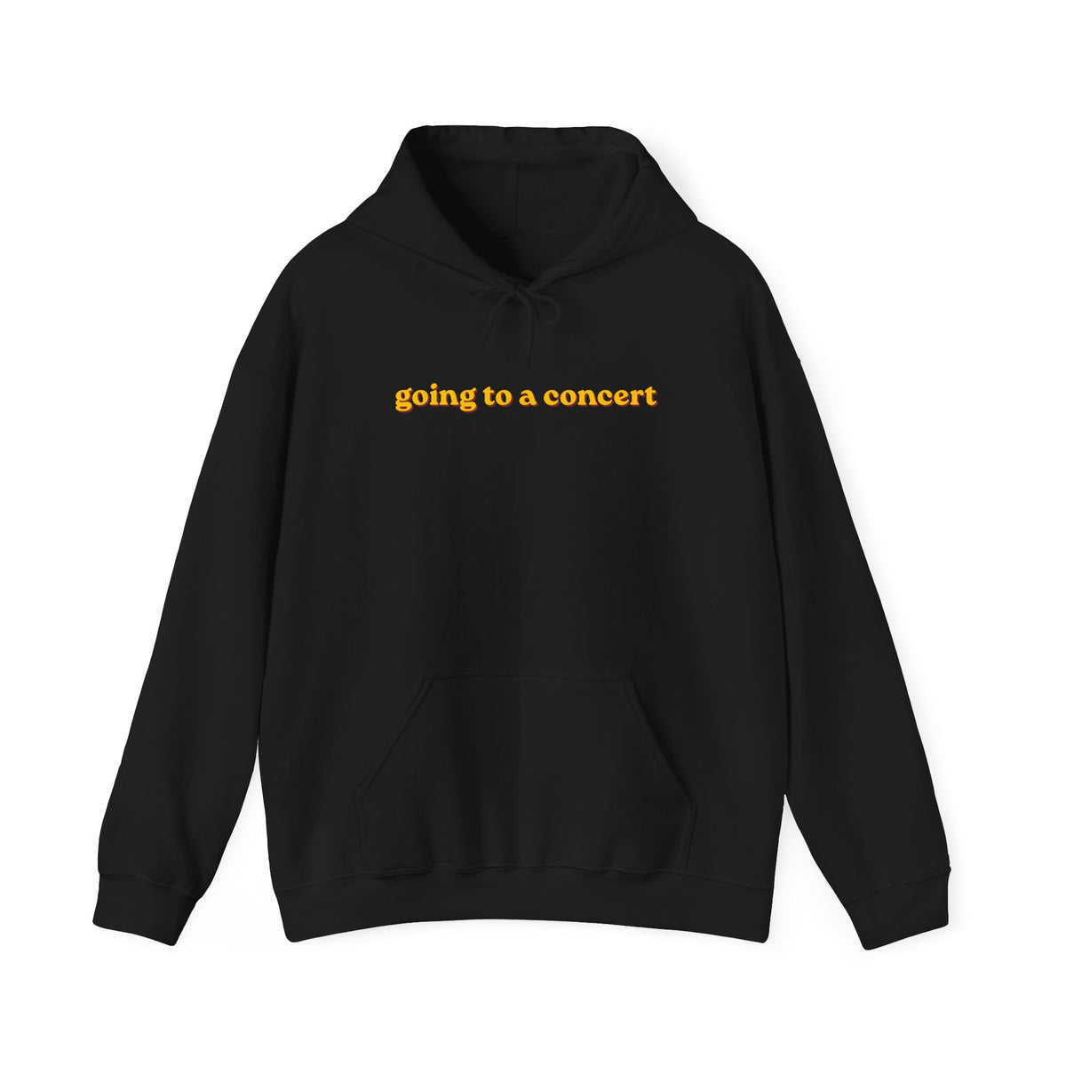Hoodie — "going to a concert" Minimalist Music Lover Pullover