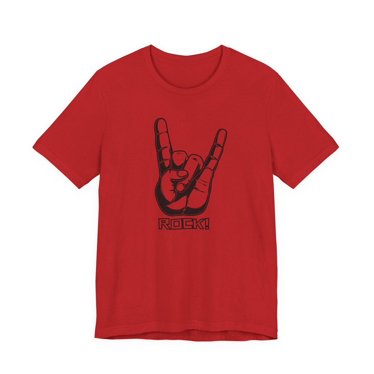 Rock Hand Graphic Tee – "Rock!" Band Concert T-Shirt