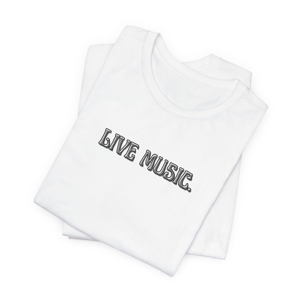 Live Music T-Shirt — Minimalist Concert Tee
