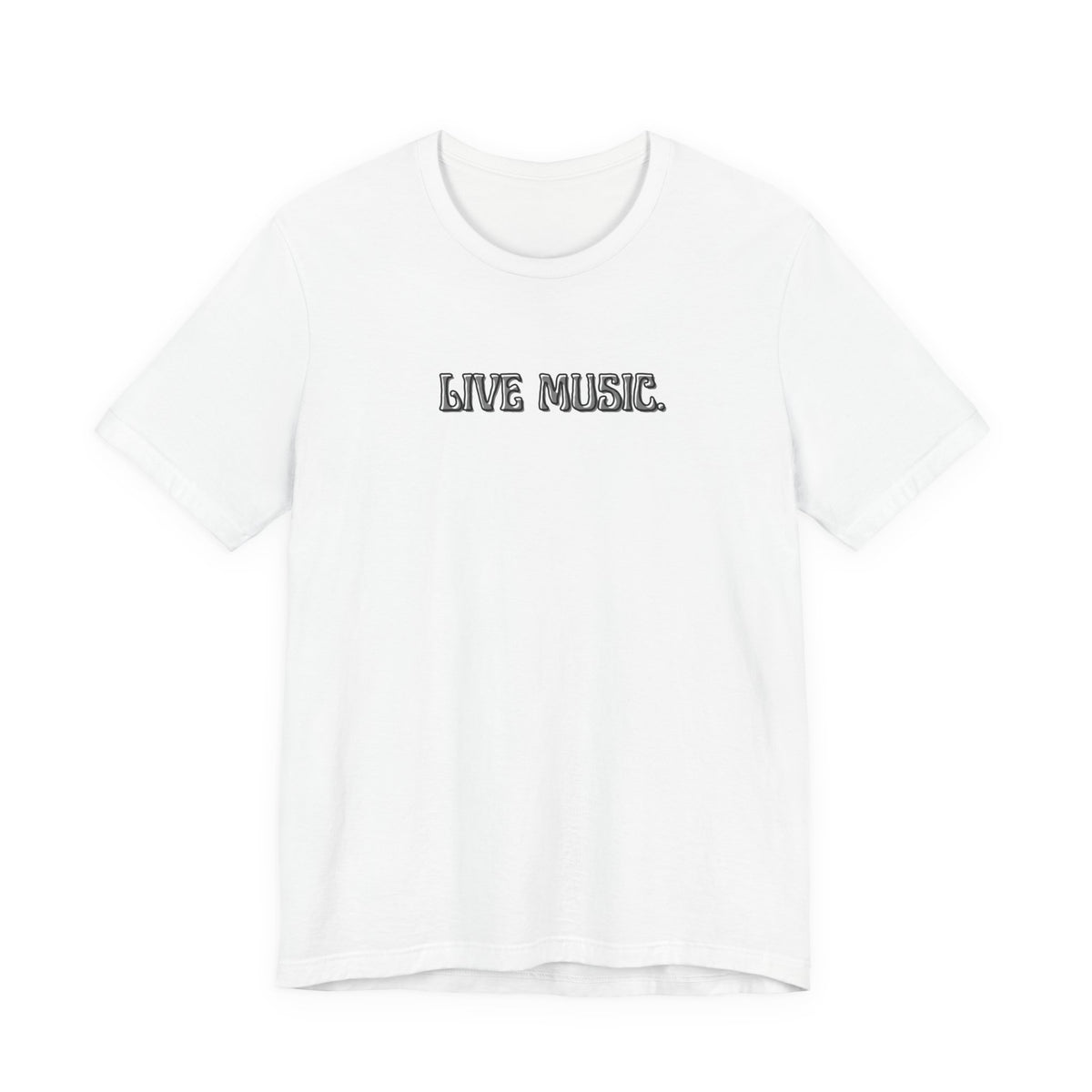 Live Music T-Shirt — Minimalist Concert Tee