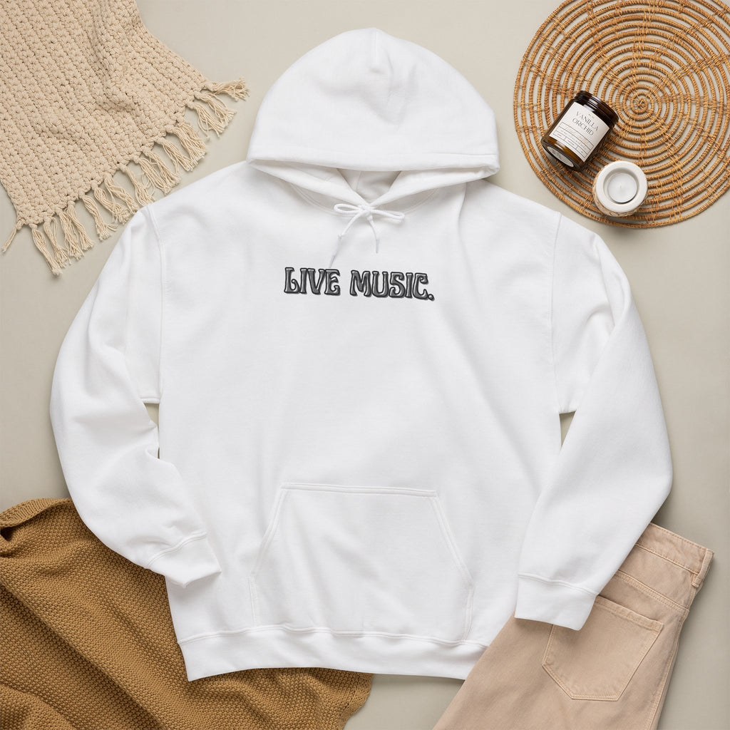 Live Music Hoodie — Vintage Band Tour Style Pullover for Music Lovers