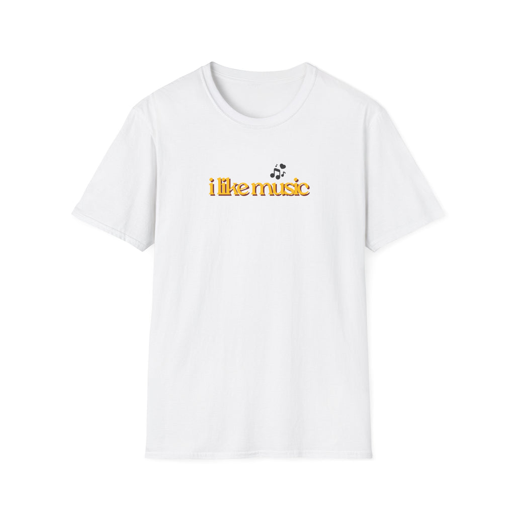 I Like Music T-Shirt – Minimalist Retro Music Note Tee