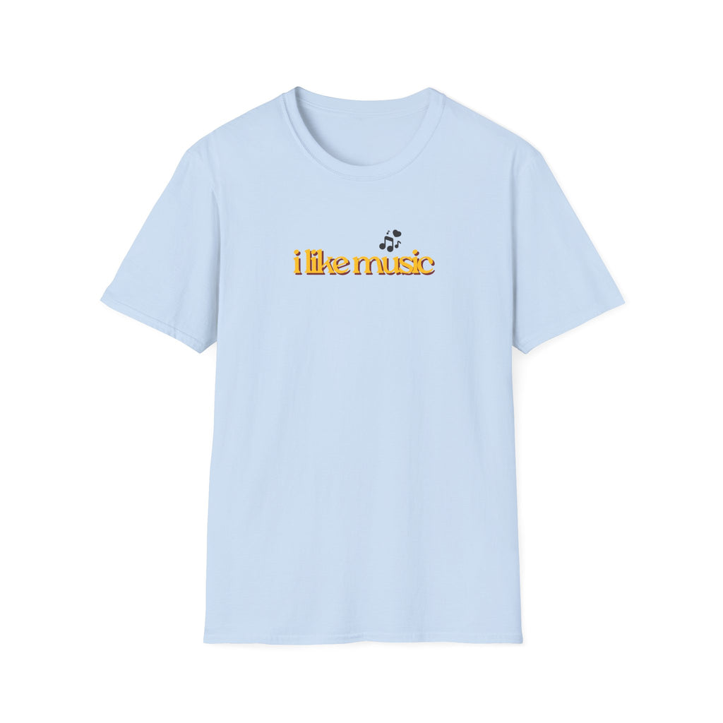 I Like Music T-Shirt – Minimalist Retro Music Note Tee