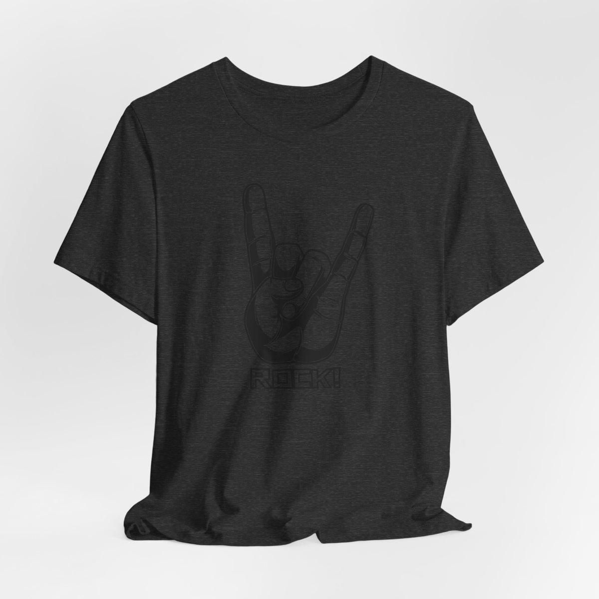 Rock Hand Graphic Tee – "Rock!" Band Concert T-Shirt
