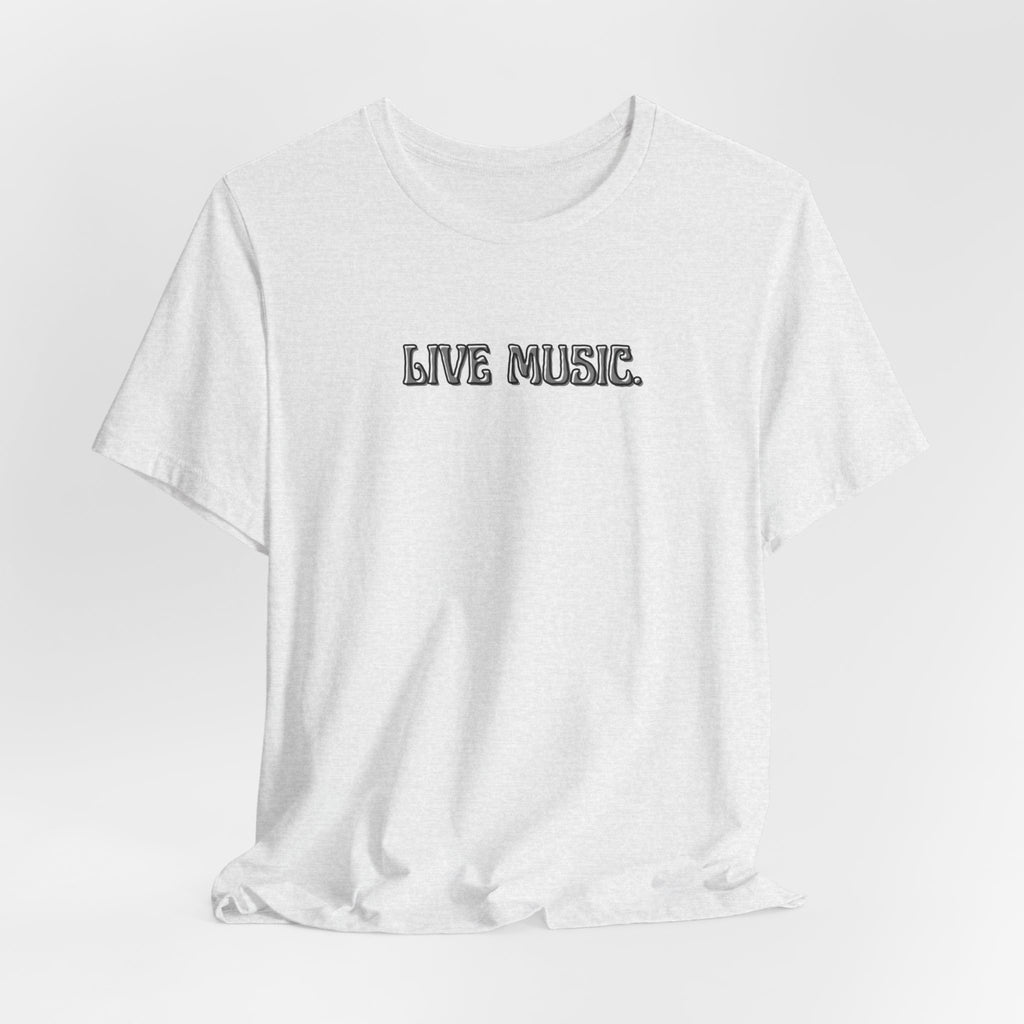 Live Music T-Shirt — Minimalist Concert Tee