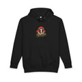 Mushroom Graphic Hoodie — Red Toadstool Log Illustration