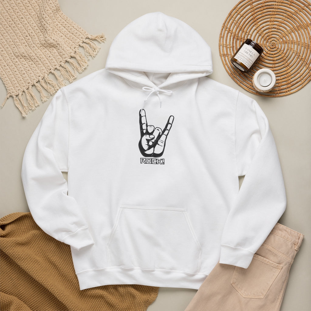 Rock On Hoodie — Cozy Graphic Pullover for Music Lovers