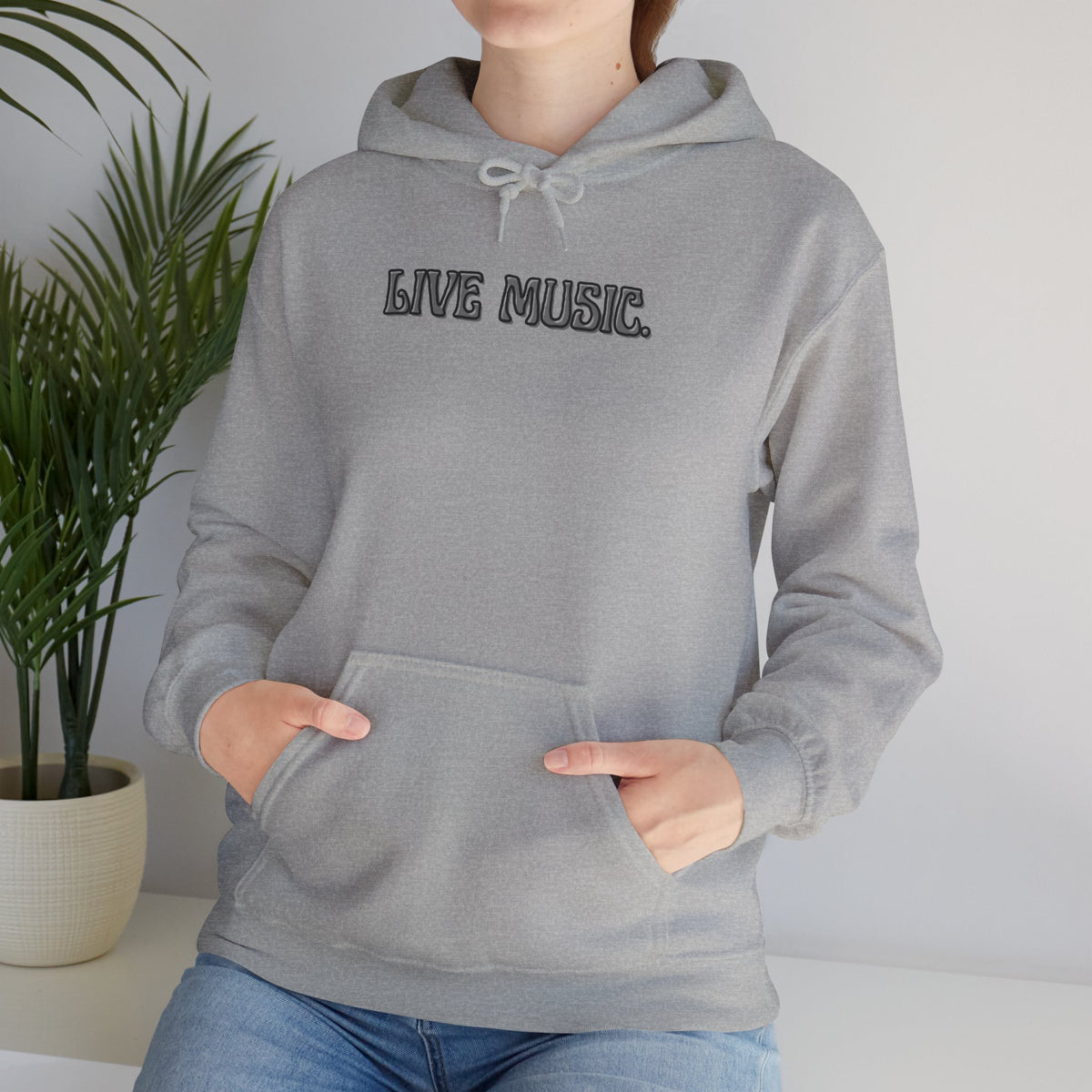 Live Music Hoodie — Vintage Band Tour Style Pullover for Music Lovers