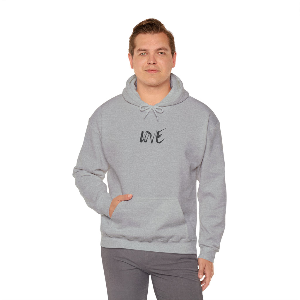 Love Script Hoodie — Minimalist Handwritten Love Pullover
