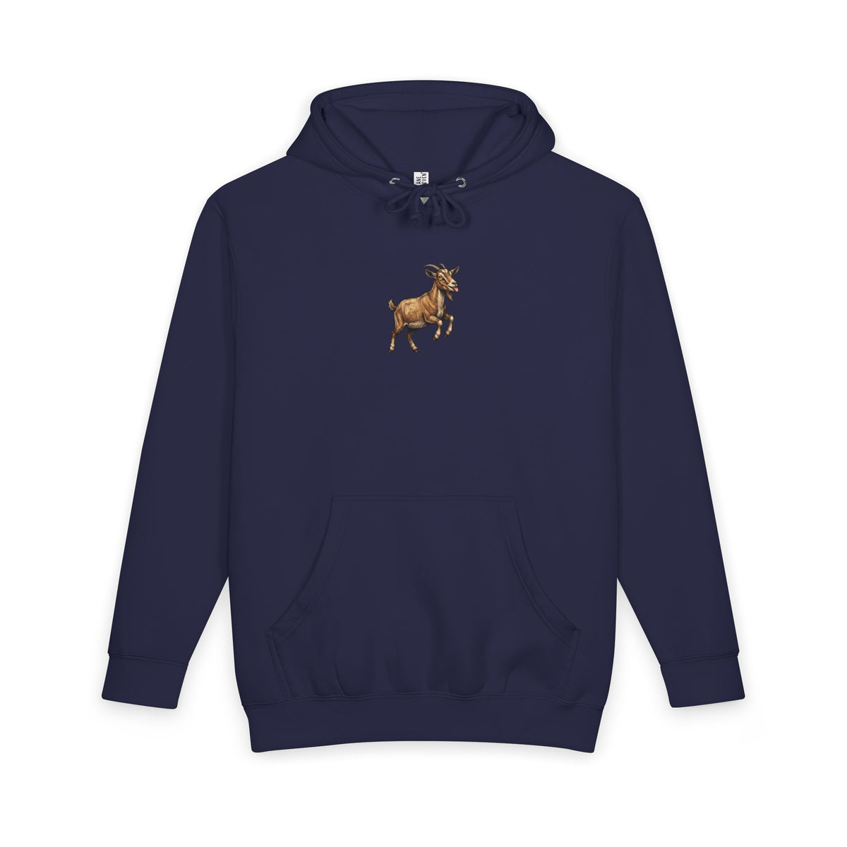Goat Graphic Hoodie — Playful Farm Animal Pullover