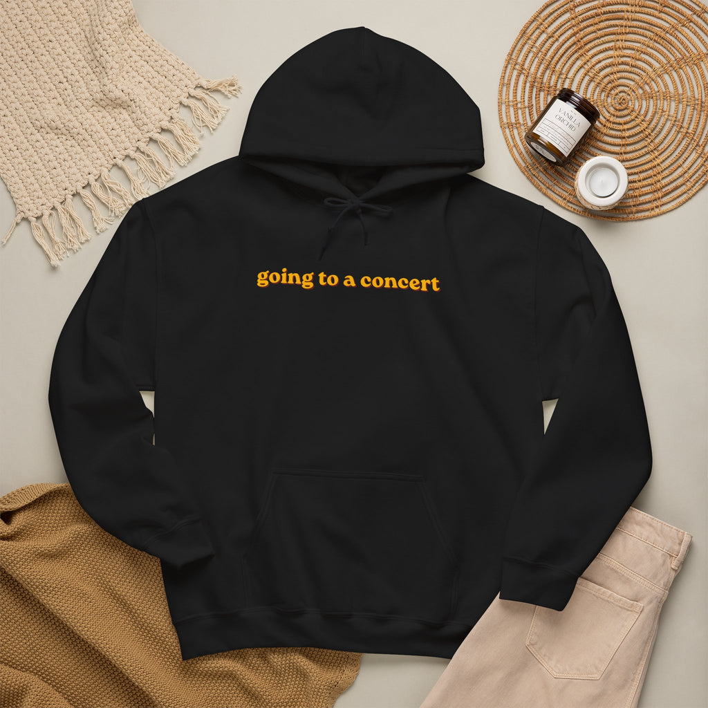 Hoodie — "going to a concert" Minimalist Music Lover Pullover