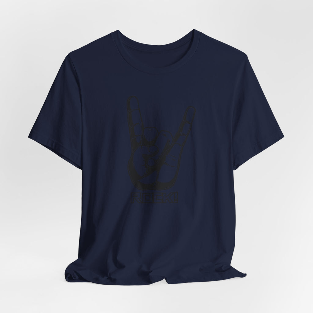Rock Hand Graphic Tee – "Rock!" Band Concert T-Shirt