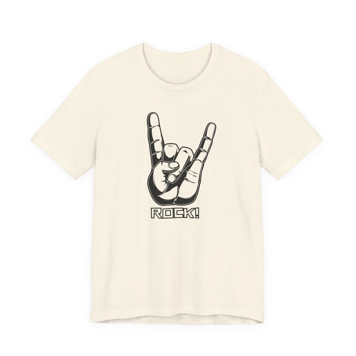 Rock Hand Graphic Tee – "Rock!" Band Concert T-Shirt