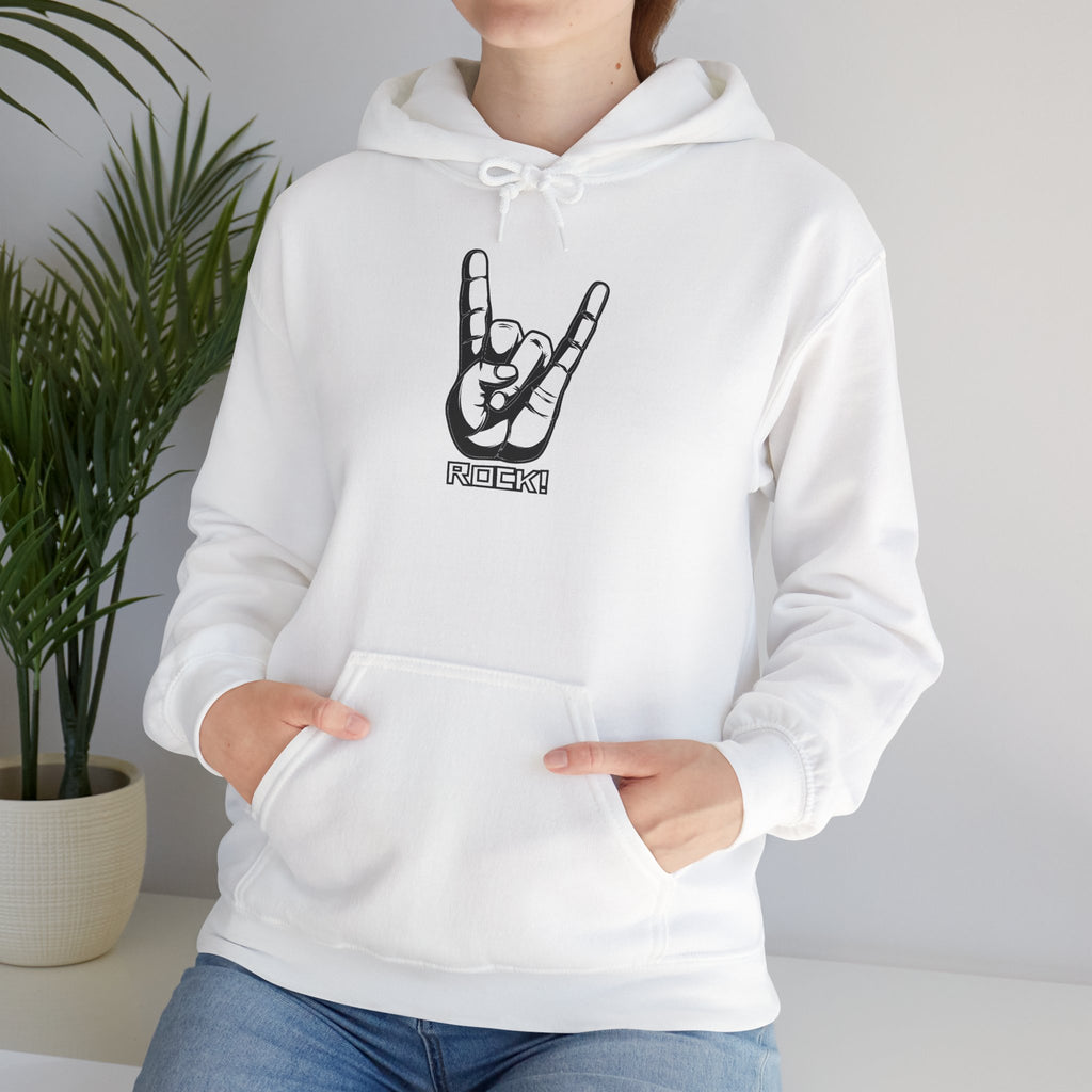 Rock On Hoodie — Cozy Graphic Pullover for Music Lovers