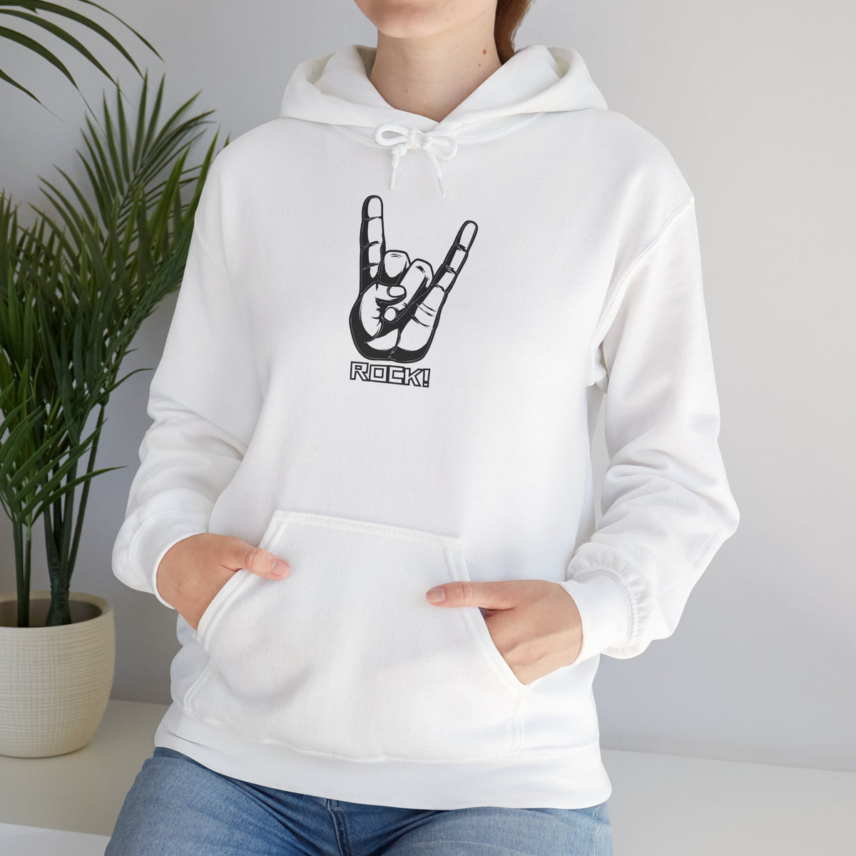 Rock On Hoodie — Cozy Graphic Pullover for Music Lovers