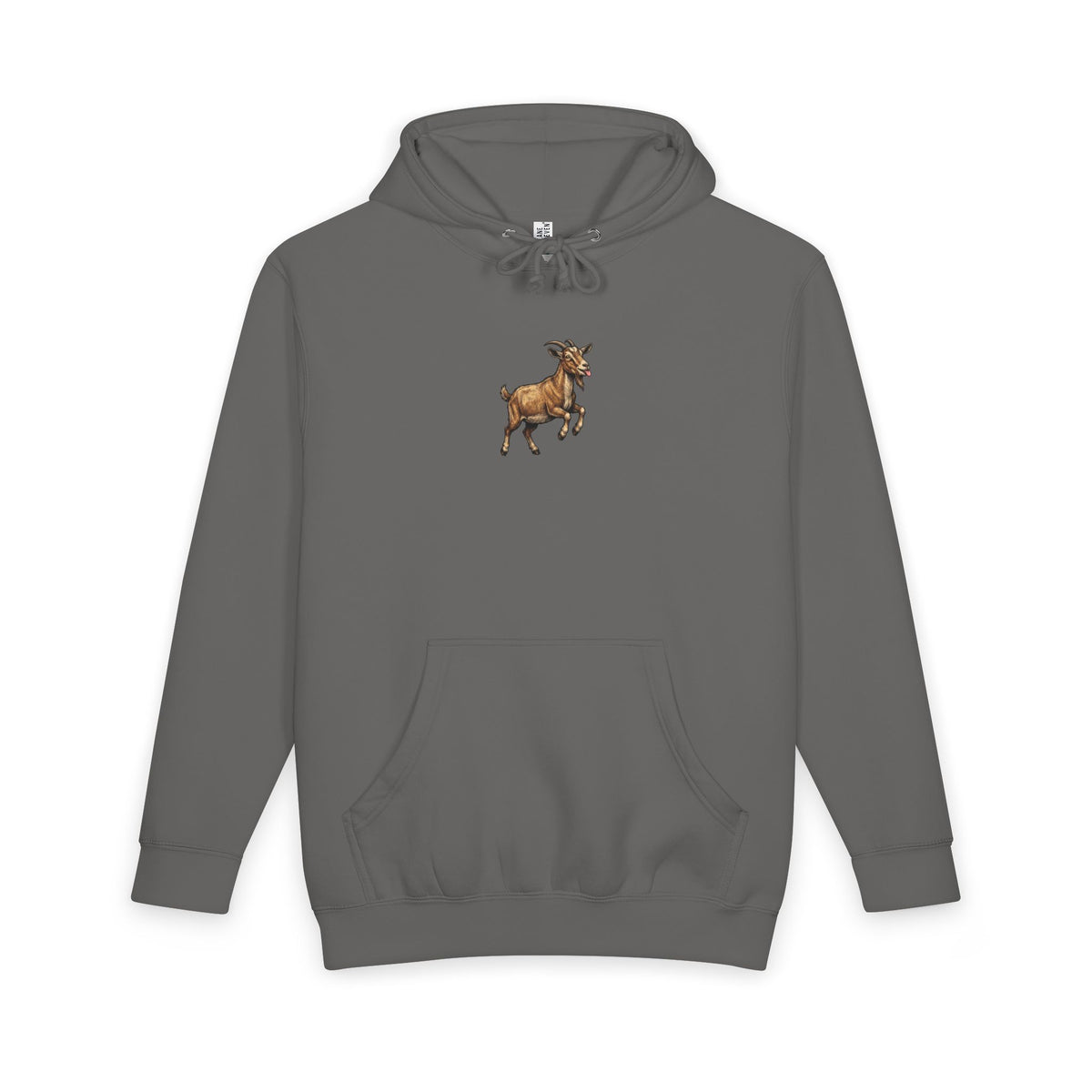 Goat Graphic Hoodie — Playful Farm Animal Pullover