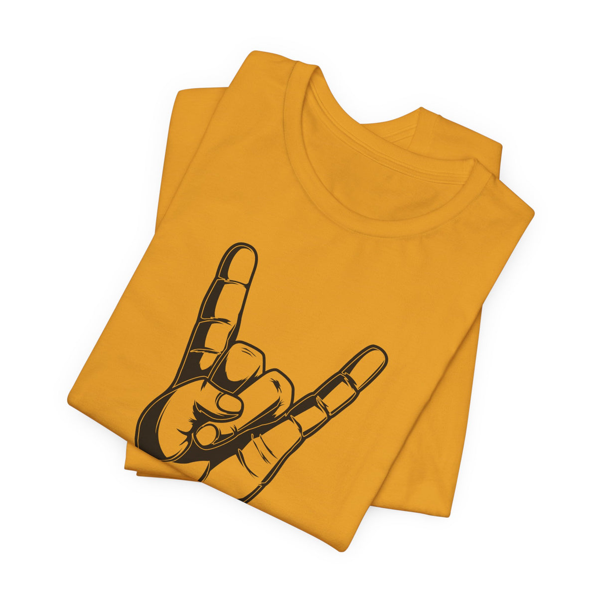 Rock Hand Graphic Tee – "Rock!" Band Concert T-Shirt
