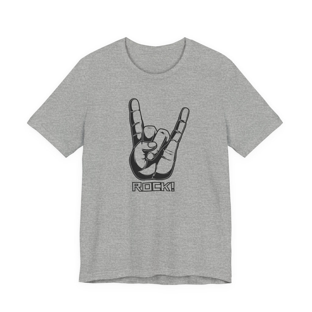 Rock Hand Graphic Tee – "Rock!" Band Concert T-Shirt