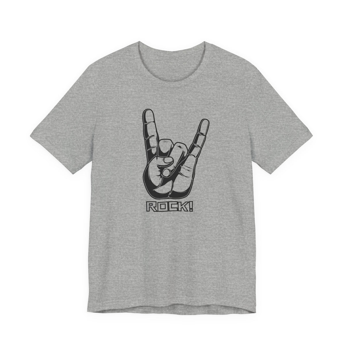 Rock Hand Graphic Tee – "Rock!" Band Concert T-Shirt