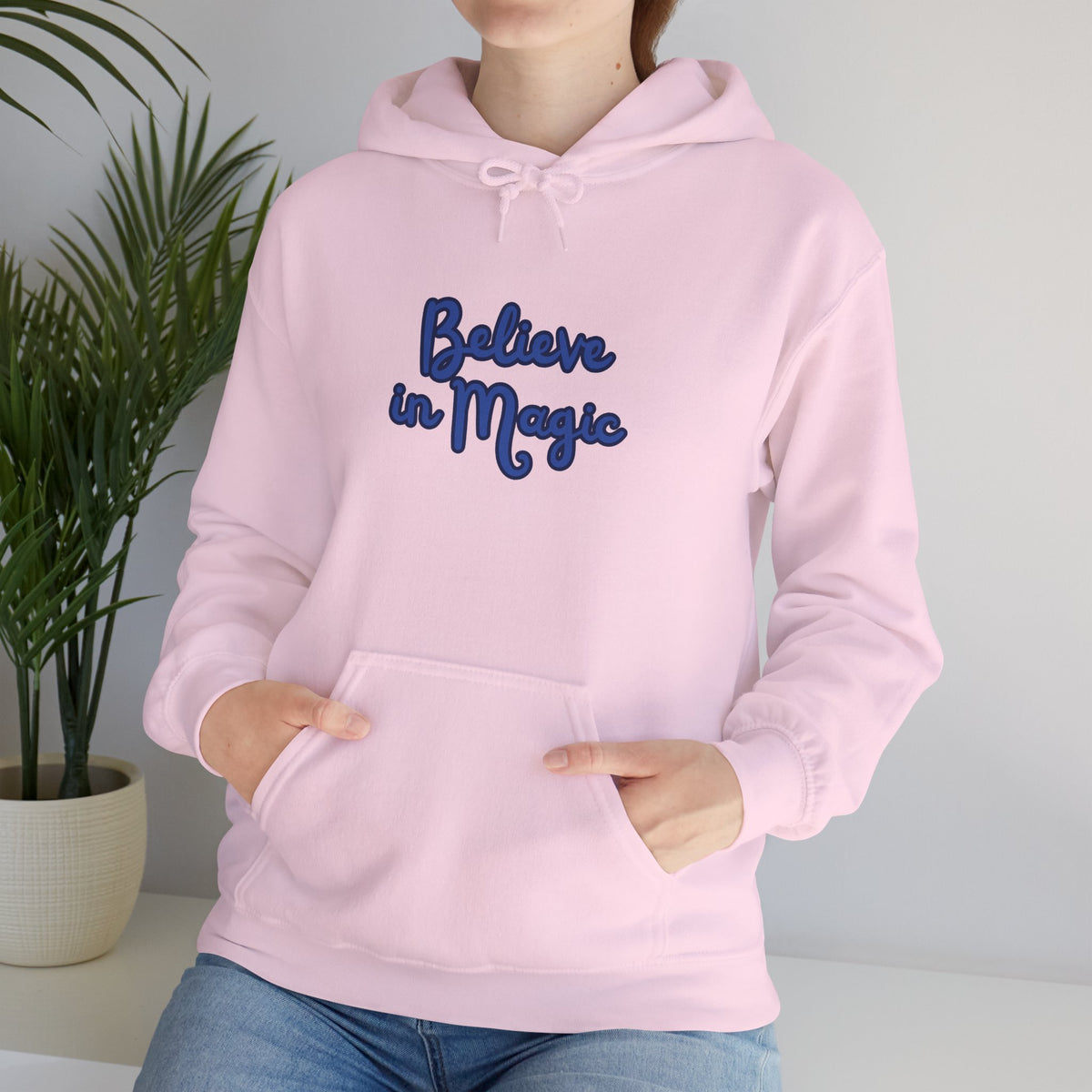 Believe in Magic Hoodie — Handwritten Script Comfort Pullover