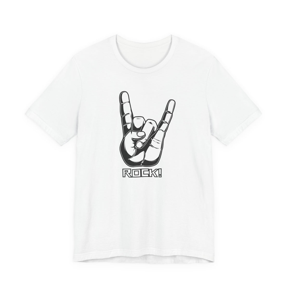 Rock Hand Graphic Tee – "Rock!" Band Concert T-Shirt