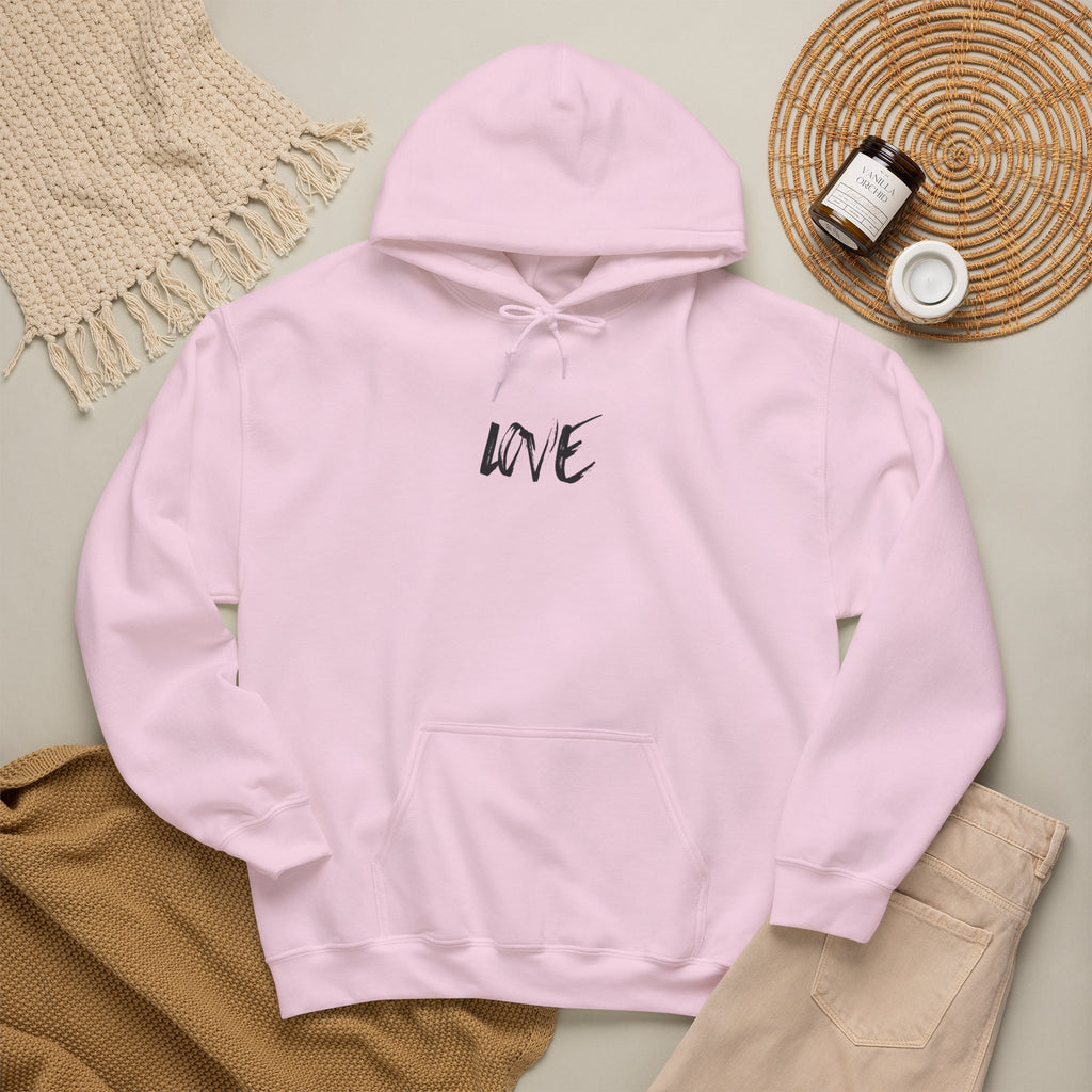 Love Script Hoodie — Minimalist Handwritten Love Pullover