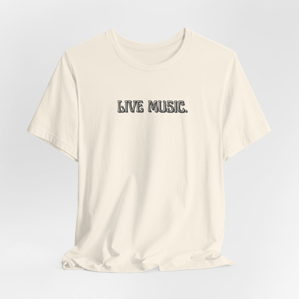Live Music T-Shirt — Minimalist Concert Tee