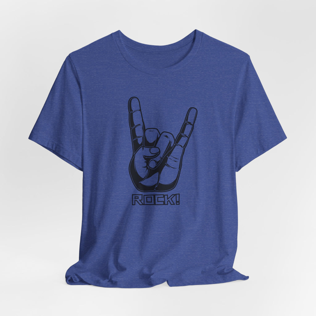 Rock Hand Graphic Tee – "Rock!" Band Concert T-Shirt