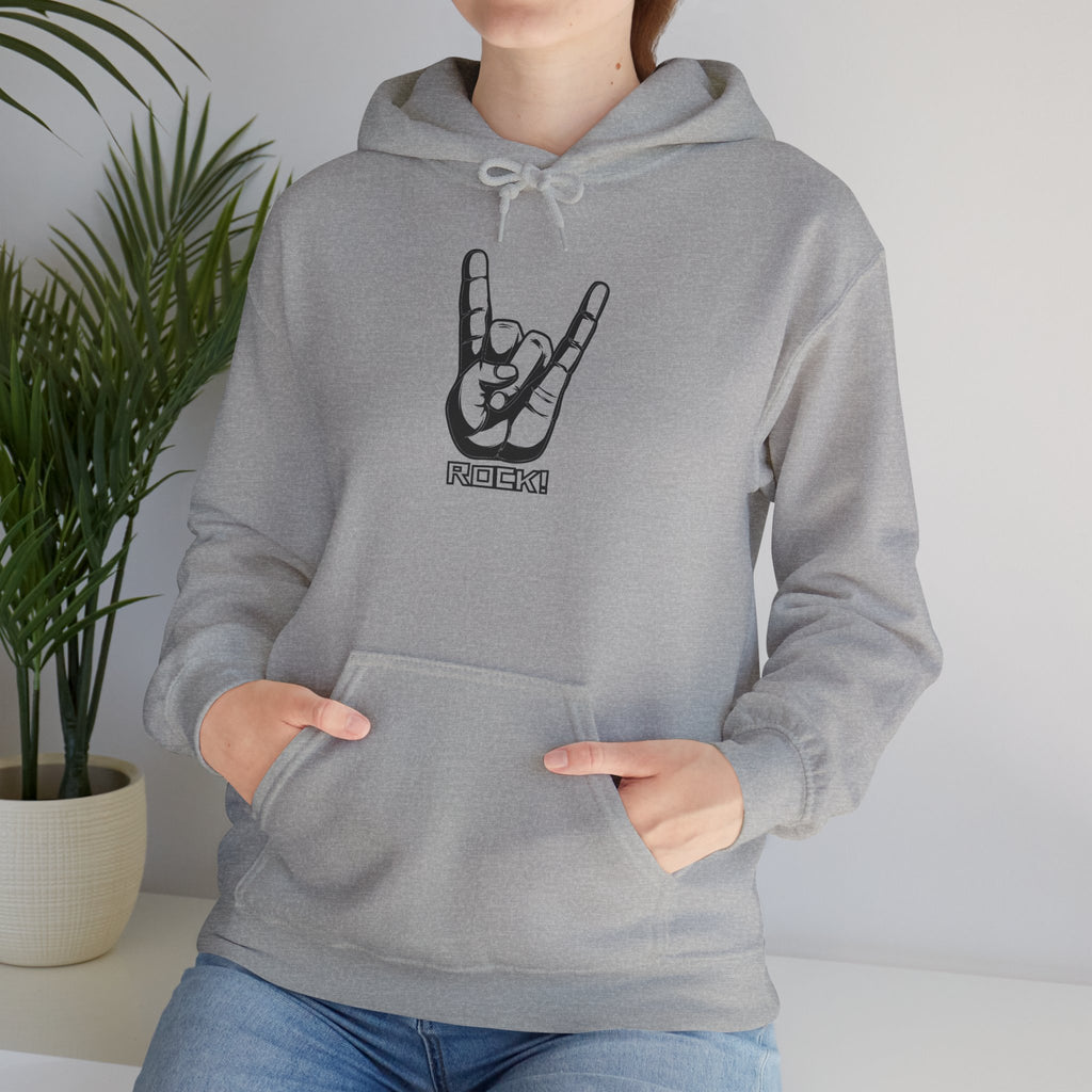 Rock On Hoodie — Cozy Graphic Pullover for Music Lovers