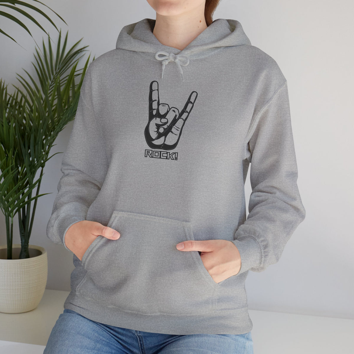 Rock On Hoodie — Cozy Graphic Pullover for Music Lovers