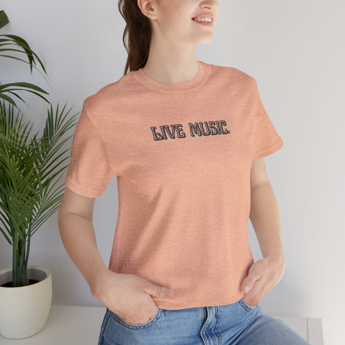 Live Music T-Shirt — Minimalist Concert Tee