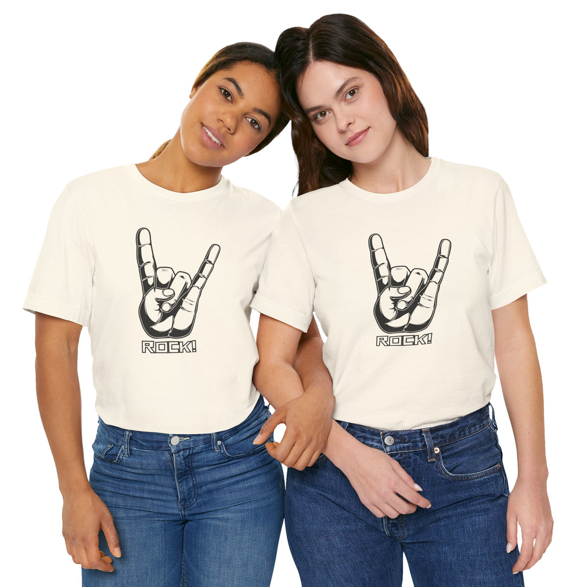 Rock Hand Graphic Tee – "Rock!" Band Concert T-Shirt