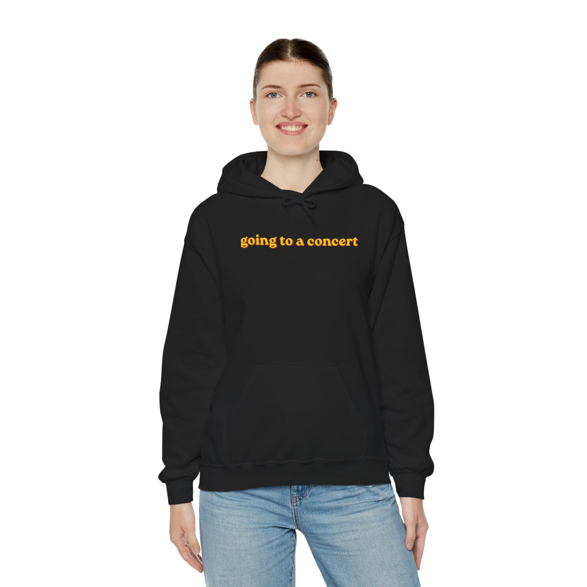 Hoodie — "going to a concert" Minimalist Music Lover Pullover