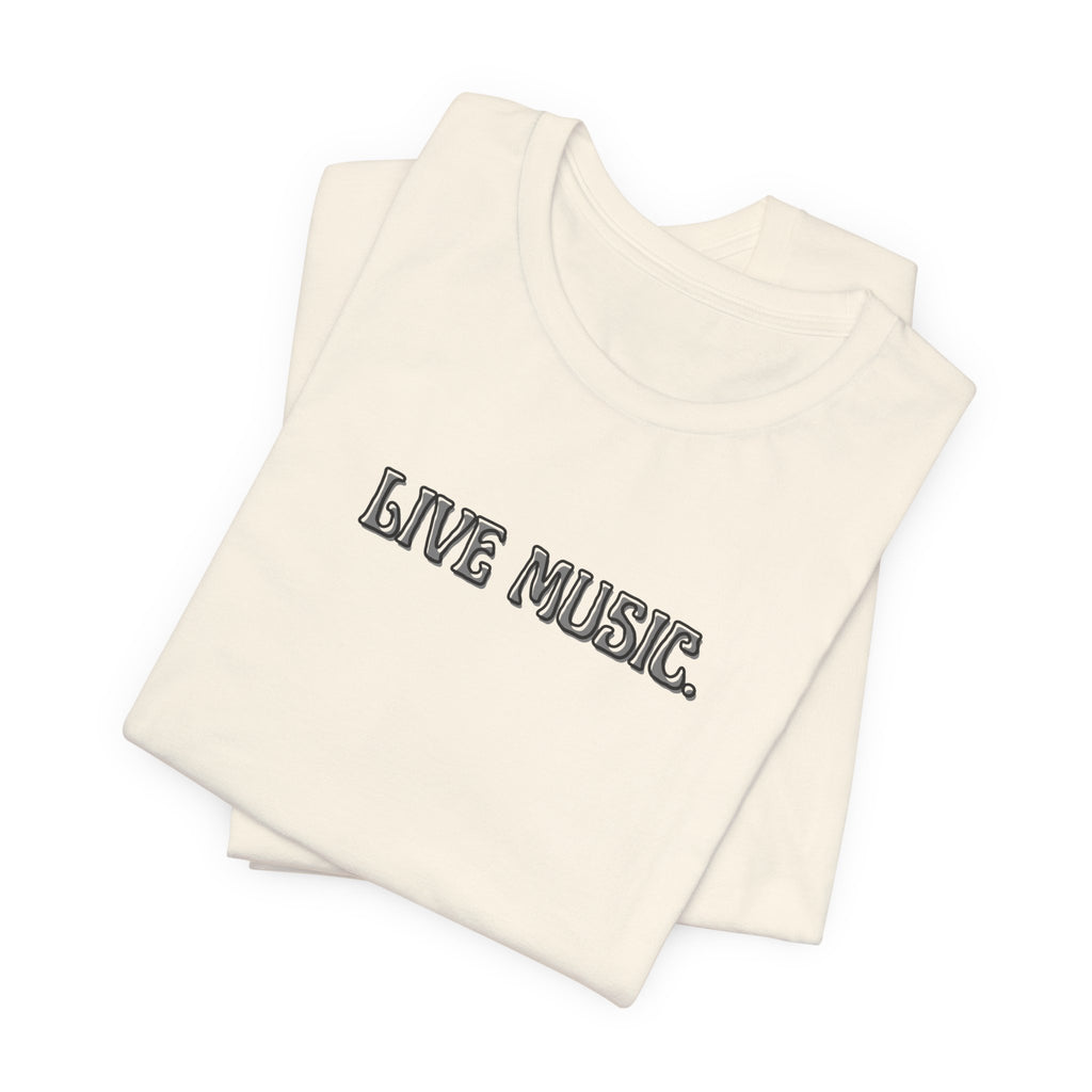Live Music T-Shirt — Minimalist Concert Tee