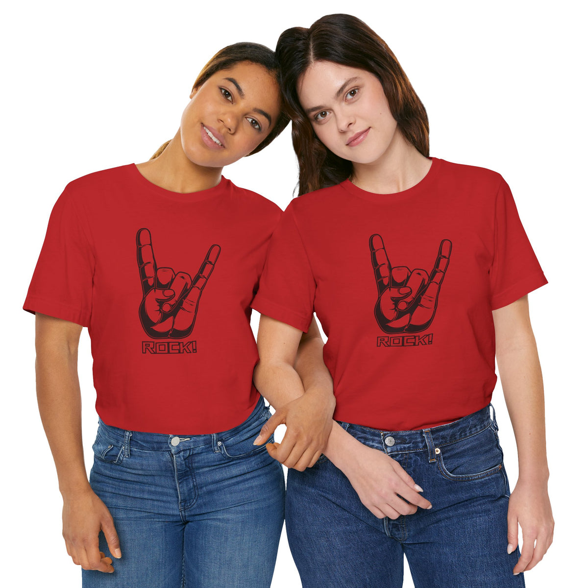 Rock Hand Graphic Tee – "Rock!" Band Concert T-Shirt