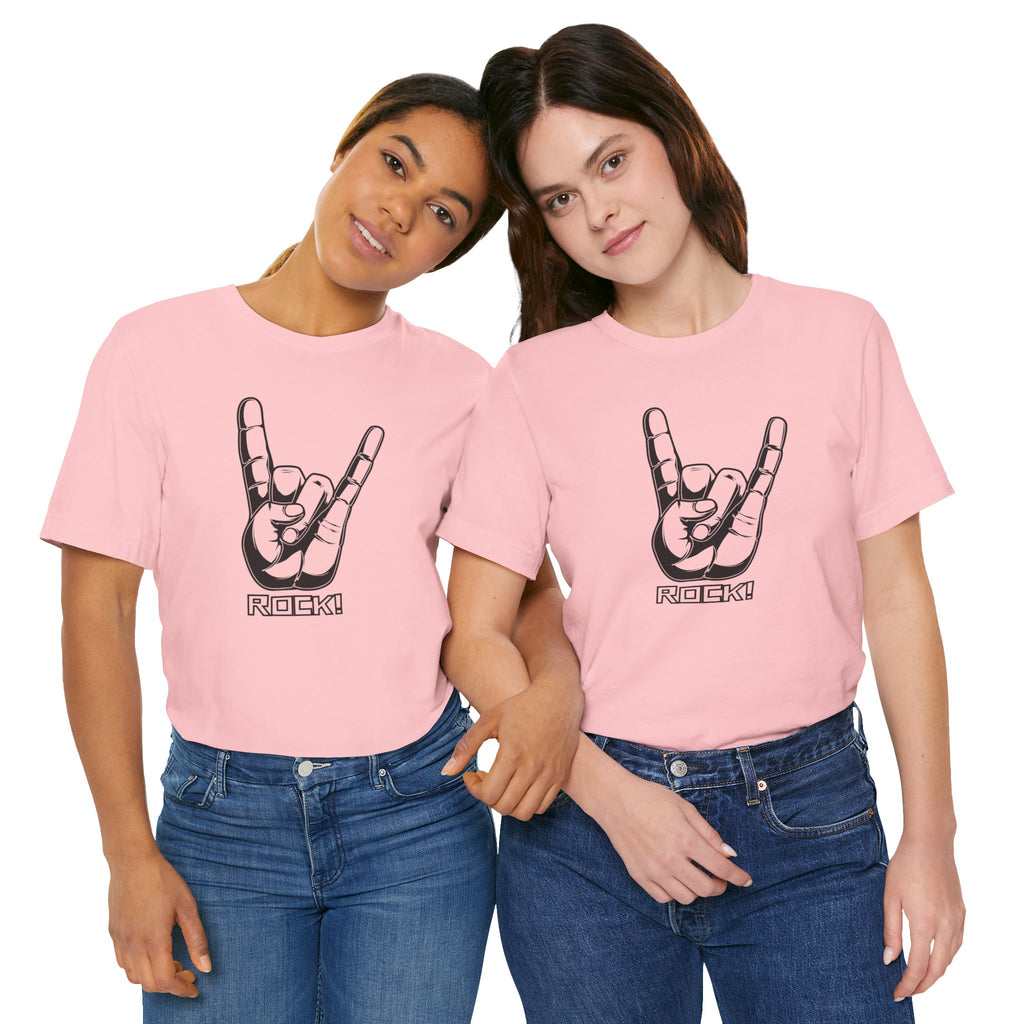 Rock Hand Graphic Tee – "Rock!" Band Concert T-Shirt