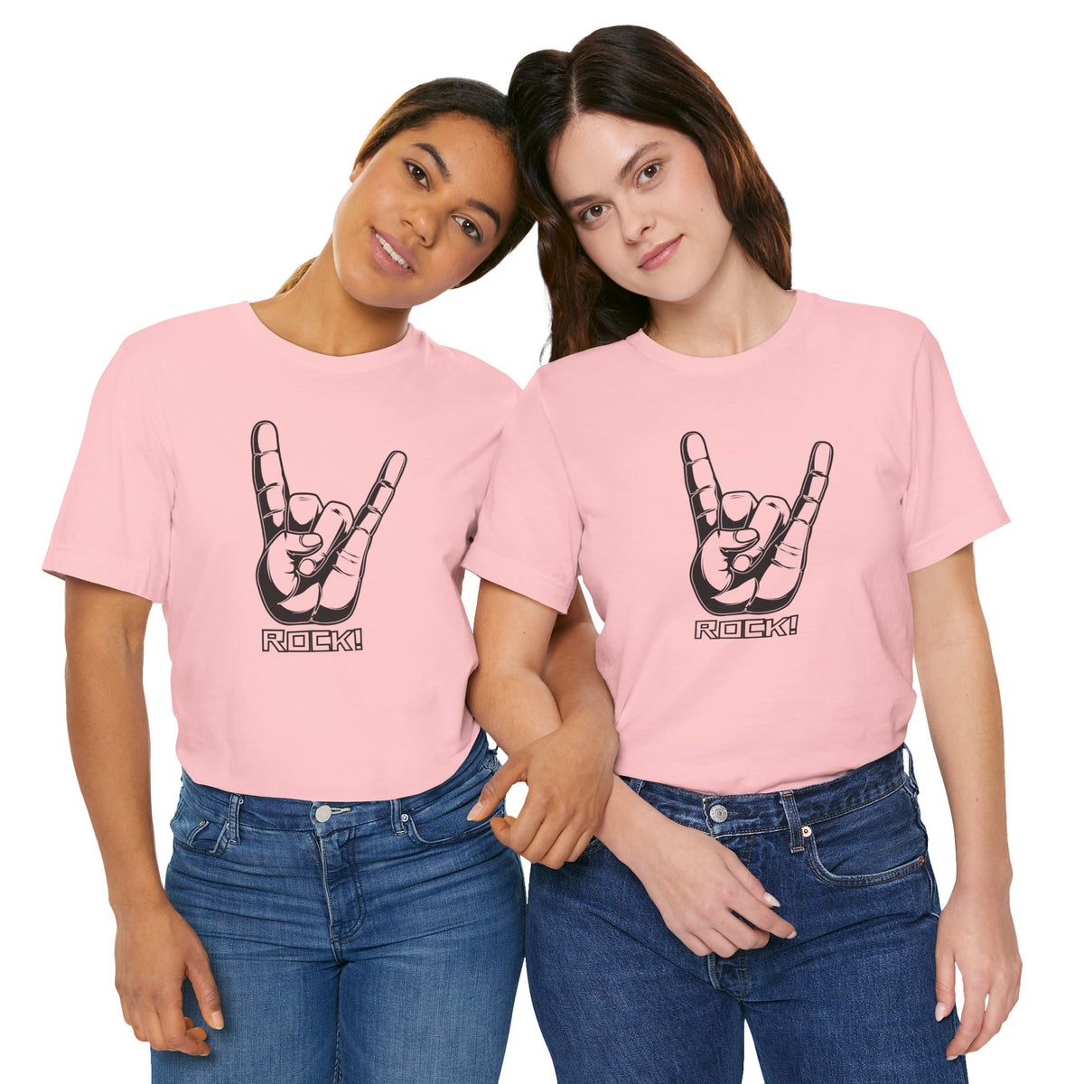 Rock Hand Graphic Tee – "Rock!" Band Concert T-Shirt