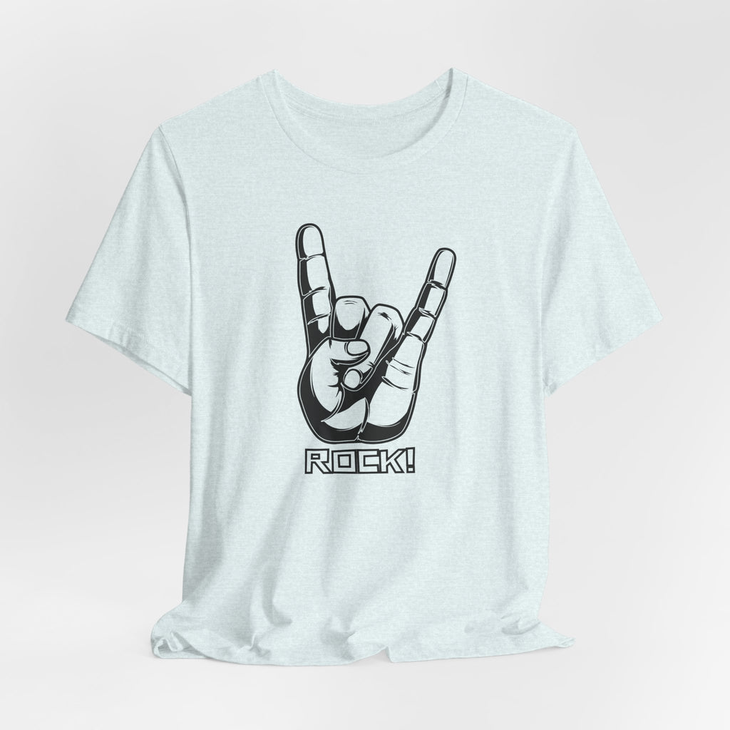 Rock Hand Graphic Tee – "Rock!" Band Concert T-Shirt