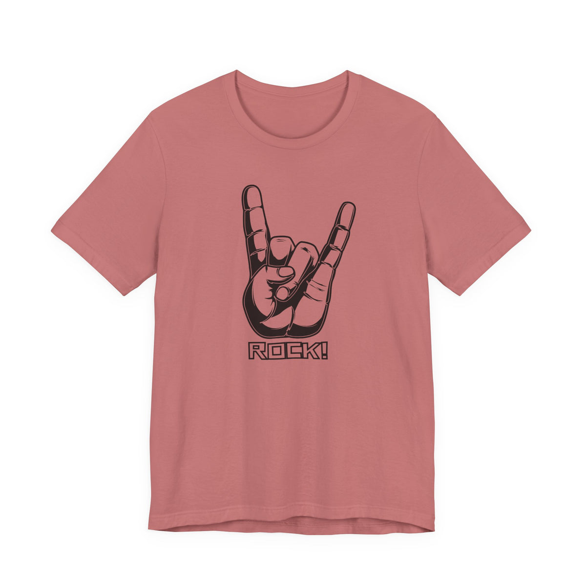Rock Hand Graphic Tee – "Rock!" Band Concert T-Shirt