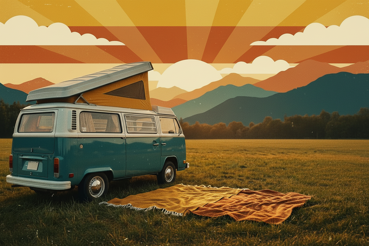 VW Van Without Stage and Crowd